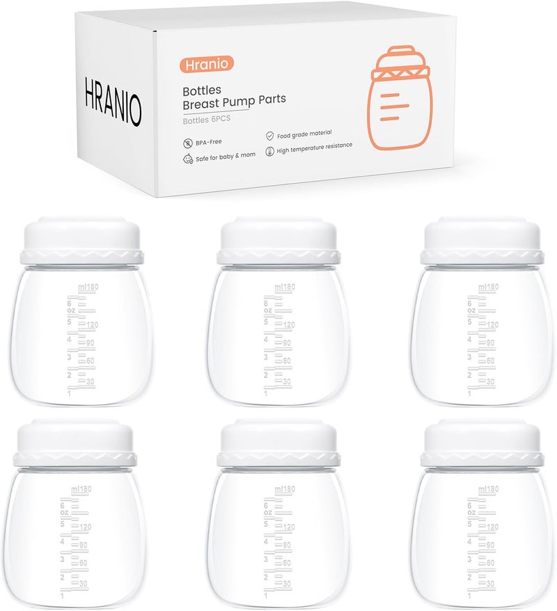 Hranio Breast Pump Parts Compatible with Spectra Replacement Pump Parts, Spectra Bottles, Spectra Pump Parts, Spectra Breast Pump, Spectra s1/s2/9 Plus, Not Original Accessories, 6 Count - Image 1